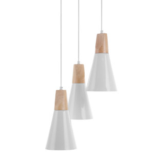 FJØRDE & CO Cluster-Pendelleuchten-Set 3-flammig Amberly