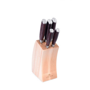 VVR Homes 6 Piece Stainless Steel Knife Block Set