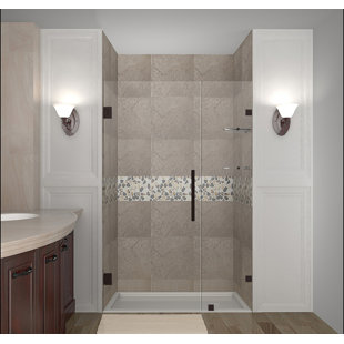 ASTON Nautis GS 64.25" - 65.25" x 72" Hinged Frameless Shower Door