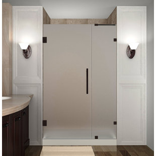 ASTON Nautis 60.25" - 61.25" x 72" Hinged Frameless Shower Door