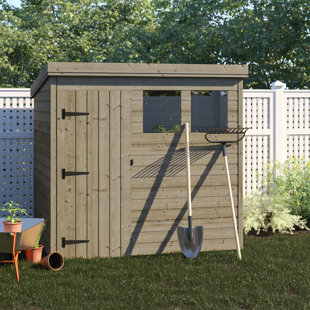 EMPIRE SHEDS LTD 7 Ft. W x 5 Ft. D Tongue and Groove Pent Wooden Shed