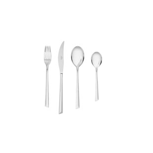 VVRHOMES Blaze 24 Piece 18/10 Stainless Steel Flatware Set, Service for 6