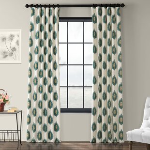 HALF PRICE DRAPES 100% Cotton Room Darkening Single Curtain Panel Panel