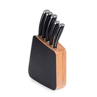 VVR Homes 6 Piece Stainless Steel Knife Block Set