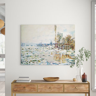FLEUR DE LIS LIVING 'Break Up of Ice' by Claude Monet Painting Print
