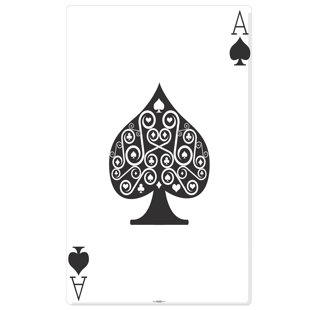 STAR CUTOUTS Ace of Spades Cardboard Standup