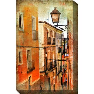 WEST OF THE WIND OUTDOOR CANVAS ART Narania Paseo Framed Painting Print on Wrapped Canvas