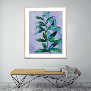 FOUR HANDS ART STUDIO Sari Shryack " Leafy Vine " by Sari Shryack Painting Print