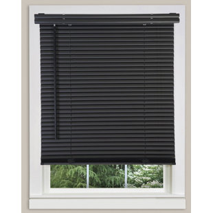 SYMPLE STUFF Cordless Window Blinds, Privacy & Light Filtering 1" Slats Vinyl Mini Blind