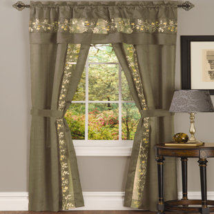 CANORA GREY Shipley Synthetic Semi Sheer Curtain Pair (Set of 2)