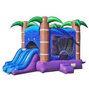 HeroKiddo Enchanted Forest Commercial Grade Bounce House with Slide (with Blower), No Pool