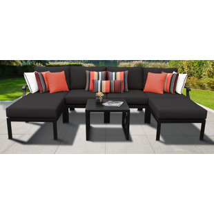 KATHY IRELAND HOMES & GARDENS BY TK CLASSICS Madison 6 - Person Outdoor Seating Group with Cushions