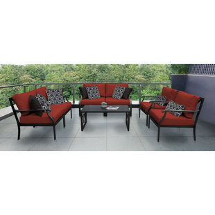 KATHY IRELAND HOMES & GARDENS BY TK CLASSICS Madison 5 Piece Sectional Seating Group with Cushions