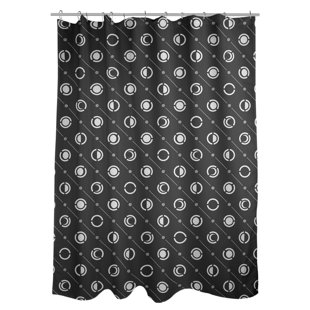 ARTVERSE Noira Gothard Classic Moon Phases Single Shower Curtain