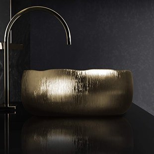 Maestro Bath 16.5'' Metal Circular Vessel Bathroom Sink