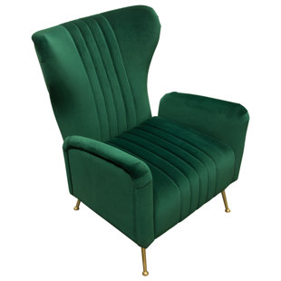 DIAMOND SOFA Ava 35" Wide Tufted Velvet Armchair