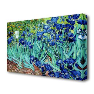 EAST URBAN HOME Irises by Vincent Van Gogh - Wrapped Canvas Painting