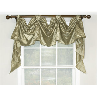 RLF HOME Cotton Blend Scalloped 50'' W Window Valance
