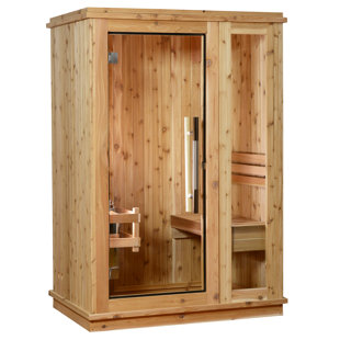 Almost Heaven Saunas Logan 1 - Person Traditional Steam Sauna in Cedar