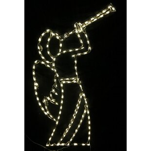 LORI'S LIGHTED D'LITES Angel with Trumpet Religious Christmas Holiday Lighted Display