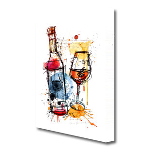 EAST URBAN HOME Leinwandbild Wine Party Kitchen