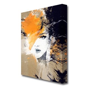 EAST URBAN HOME Orange Beauty Fashion - Wrapped Canvas Painting