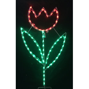 LORI'S LIGHTED D'LITES Large Tulip Spring Holiday Lighted Display