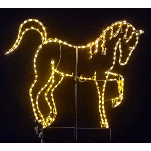 LORI'S LIGHTED D'LITES Fancy Horse Holiday Lighted Display