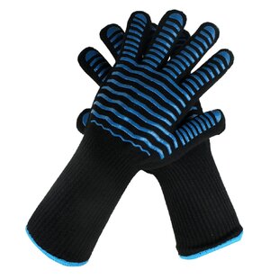 Myfuncorp Striped Silicone Oven Glove Set