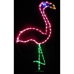 LORI'S LIGHTED D'LITES Large Flamingo Nautical Holiday Lighted Display