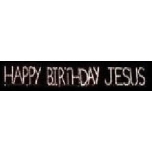 LORI'S LIGHTED D'LITES Happy Birthday Jesus Block Letter Sign Christmas Holiday Lighted Display