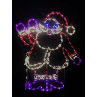 LORI'S LIGHTED D'LITES Animated Santa Claus Small Waving Santa Christmas Holiday Lighted Display