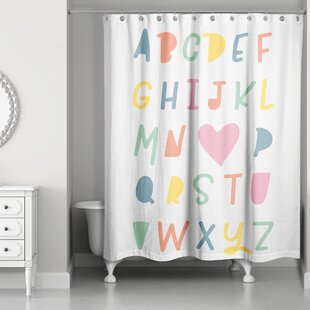 ISABELLE & MAX™ Lona I Love You ABC's Shower Curtain