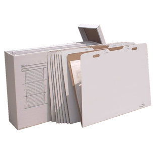 ADVANCED ORGANIZING SYSTEMS Cardboard Flat Files Box (Set of 8)