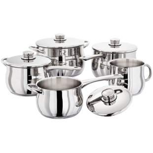 Stellar 1000 9-Piece Stainless Steel Pan Set