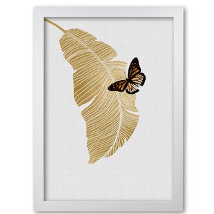 EAST URBAN HOME Butterfly & Palm Leaf - Print