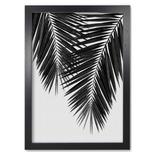 EAST URBAN HOME Poster Palmen-Blatt II in Schwarz