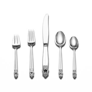 INTERNATIONAL SILVER Sterling Silver Royal Danish 46 Piece Flatware Set, Service for 8