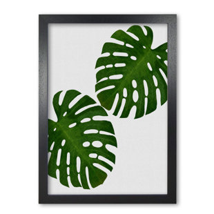 EAST URBAN HOME Monstera Leaf II - Single Picture Frame Print