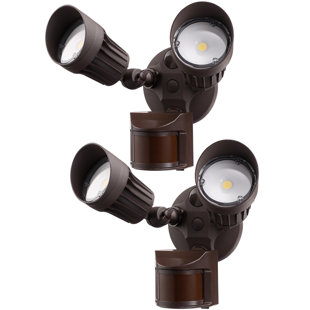 LEDVANS 20 W LED Dusk to Dawn Security Light, Outdoor Flood Light with Motion Sensor, ETL & DLC Listed (Set of 2)