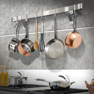 ENCLUME Handcrafted Rolled End Bar, 4" Wall Brackets