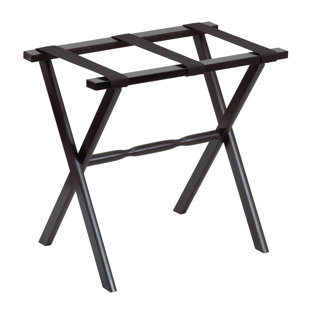GATE HOUSE FURNITURE Folding Wood Luggage Rack