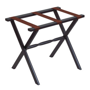 GATE HOUSE FURNITURE Folding Wood Luggage Rack