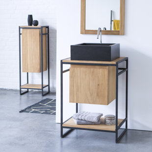 TIKAMOON Michal 60cm Free-Standing Under Sink Storage Unit