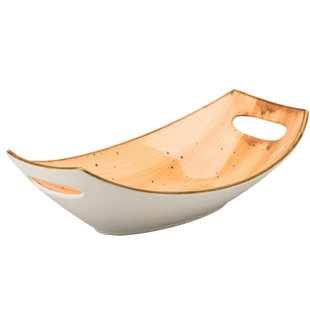 Ten Strawberry Street Santa Fe Oval Maize 16 fl oz. Serving Bowl