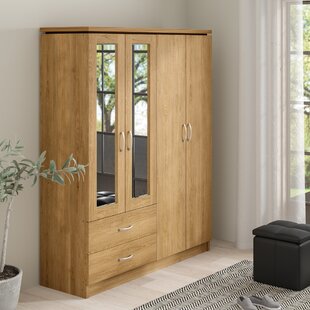 FERNLEAF Nat 4 Door Wardrobe