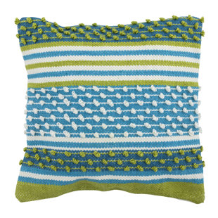 DAKOTA FIELDS Shick Tassels Indoor/Outdoor Throw Pillow