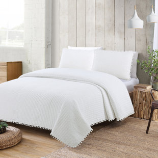 AMERICAN HOME FASHION Estate Costa Brava Cotton Quilt Set