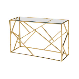 ORREN ELLIS Welton 45'' Glass Top Console Table