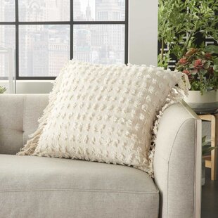 MINA VICTORY Fringed Cotton Throw Pillow